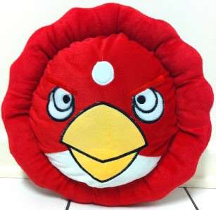 NEW RARE 13 Angry Birds Round Plush Throw Pillow Cushion FREE 