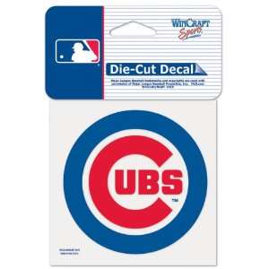  Chicago Cubs 4x4 Die Cut Decal: Sports & Outdoors