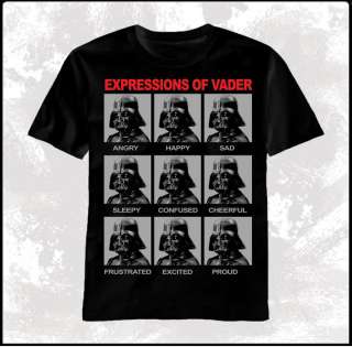   Vader Many Expressions Men T shirt tee top movie S/M/L/XL/2X  