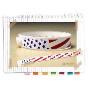  Wave U.S. Flag Wristbands for Events, Patron Id