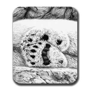  Polar Bear Paws Art Mouse Pad 
