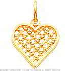 and diamond accented this heart shape charm holder delicately 