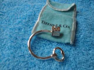 Tiffany & Co Sterling Silver Key Ring Chain Keychain House  