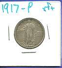 US Coin 1917 S Standing Liberty Quarter Dollar Ty1 EF  