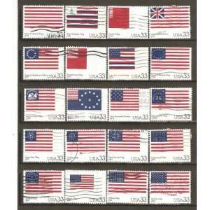  USA Postage Stamps The Stars and Stripes. Complete Used 