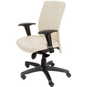 Compel Pinnacle White Leather High Back Conference Chair 