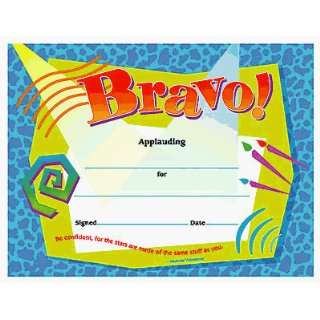  BRAVO certificate Toys & Games
