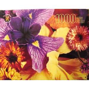  Mixed Flowers Bright Spring Colors 1000 Piece Jigsaw 