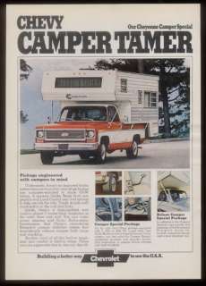 1974 Chevrolet Cheyenne Camper Special pickup truck ad  
