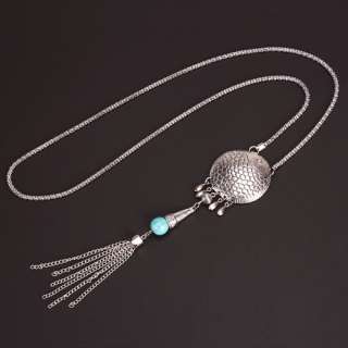 NEW Elegant Fish with a turquoise Pendant necklace  