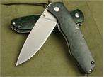 Enlan Pakawood Handle 8Cr13Mov Blade Folding Knife BEE L04GN Camping 