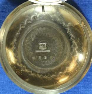 Circa 1870 Elgin Mat Lafline Open Face Key Wind Antique Pocket Watch 
