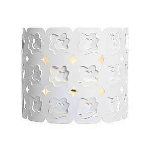  Access Lighting 50986 CRM Lacey Laser Cut Wall Lamp, Cream 