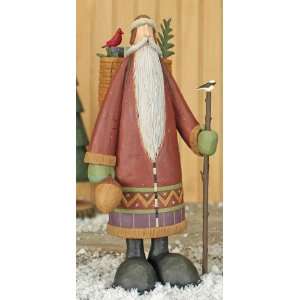   Trek Folk Art Santa Sculpture by Williraye Studio: Home & Kitchen