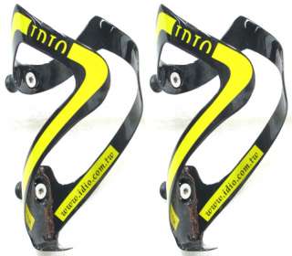 IDIO UD Carbon Water Bottle Cage Black Yellow 74mm 2pc  