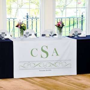  Personalized Vintage Scroll Table Runner