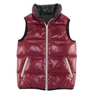  Vest winter warm vest Duck Down Casual Vest jacket reversible Vest 