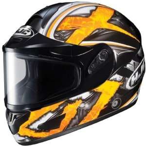   Yellow Snow Helmet with Dual Lens Shield   Color  yellow   Size  3XL