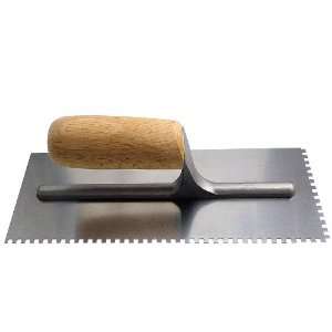   mm Notch Trowel with 4 mm Square Notch High Carbon Steel Wood Handle