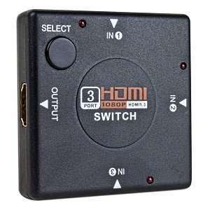 com 3 Port (3 In, 1 Out) 1080p v1.3b HDMI Switch   Adds Two More HDMI 