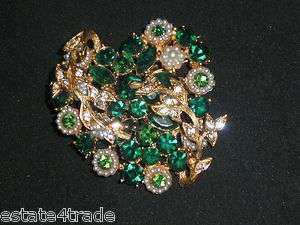 Vintage BROOCH Very High End Estate Jewelry 376a  