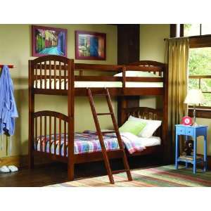  Michael Pine Bunk Bed in Brown By Homelegance: Home 