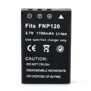  1700mAh Li Ion Replacement Battery For Fuji NP 120 Pentax 