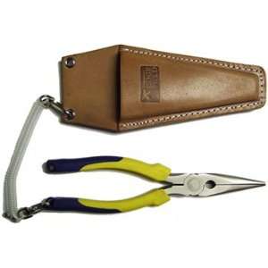  8 Long Nose Plier W/ Leather Sheath and Lanyard: Home 
