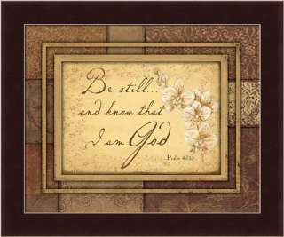 Be Still and Know that I am God Inspirational Sign  