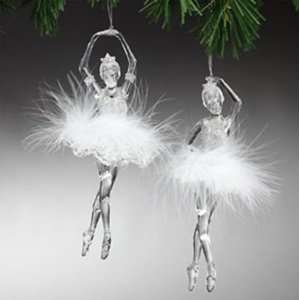  7 Diva Ballerina Ballet Dancer White Marabou Tutu 