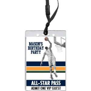  Utah Jazz Colored Dunk All Star Pass Invitation