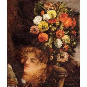FRAMED oil paintings   Gustave Courbet   24 x 28 inches   Head of a 