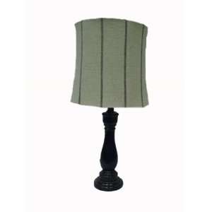  Cody Black Accent Lamp w/ Midnight Striped Shade: Home 