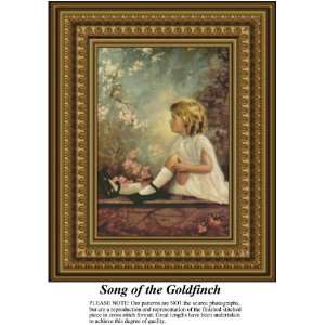  Song of the Goldfinch Cross Stitch Pattern PDF Download 