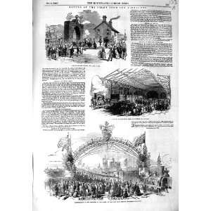  1849 QUEEN BRIDGE NEWCASTLE UPON TYNE YORK CUPAR ANGUS 