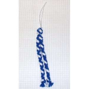  Braided Poms   Royal Blue/White by TMB Arts, Crafts 