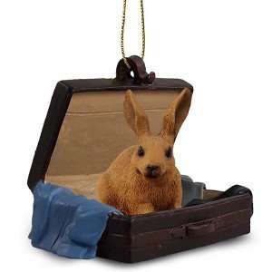  Brown Rabbit Traveling Companion Ornament