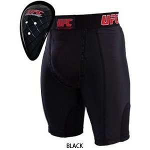   MMA Compression Shorts with Groin Cup   Black