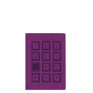 Pierre Belvedere Lucky 7 Pocket Address Book, Flexible Cover, Purple 