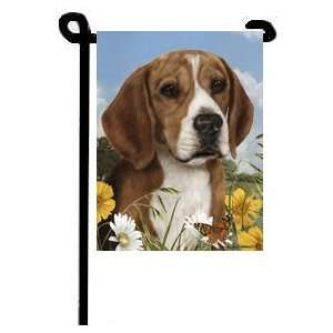  Beagle Summer Flowers Garden Flag 