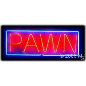 Neon Sign   Pawn   Large 13 x 32  Grocery & Gourmet Food