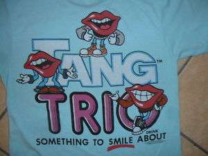 vtg 80s TANG TRIO SHIRT Lips Commercial TV Ads Drink  