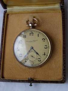 RRR Antique Art Deco IWC Schaffhausen gold pocket watch  