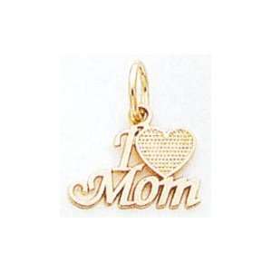  14kt I Love Mom Charm   C365 Jewelry