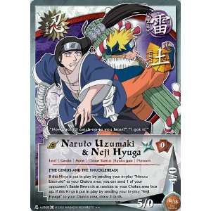  Naruto The Chosen N US068 Naruto Uzumaki & Neji Hyuga Rare 