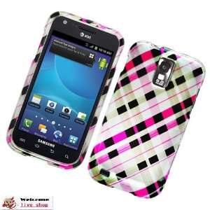  2D IMAGE CASE CHECK PINK BROWN AND BLACK: Cell Phones & Accessories