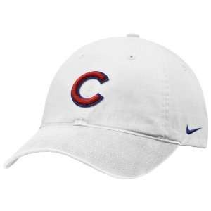 Nike Chicago Cubs White Campus Adjustable Hat:  Sports 
