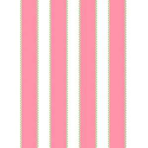 Punch Pink Stripe Fabric by the Yard