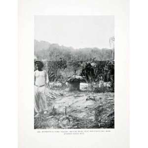  1906 Print Gora Liberia Africa Clay Grain Receptacle Hut T 