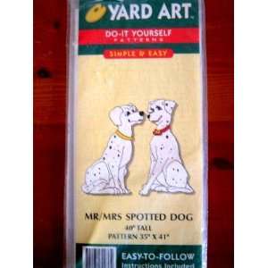  YARD ART MR/MRS SPOTTED DOG 40 TALL DO IT YOURSELF 